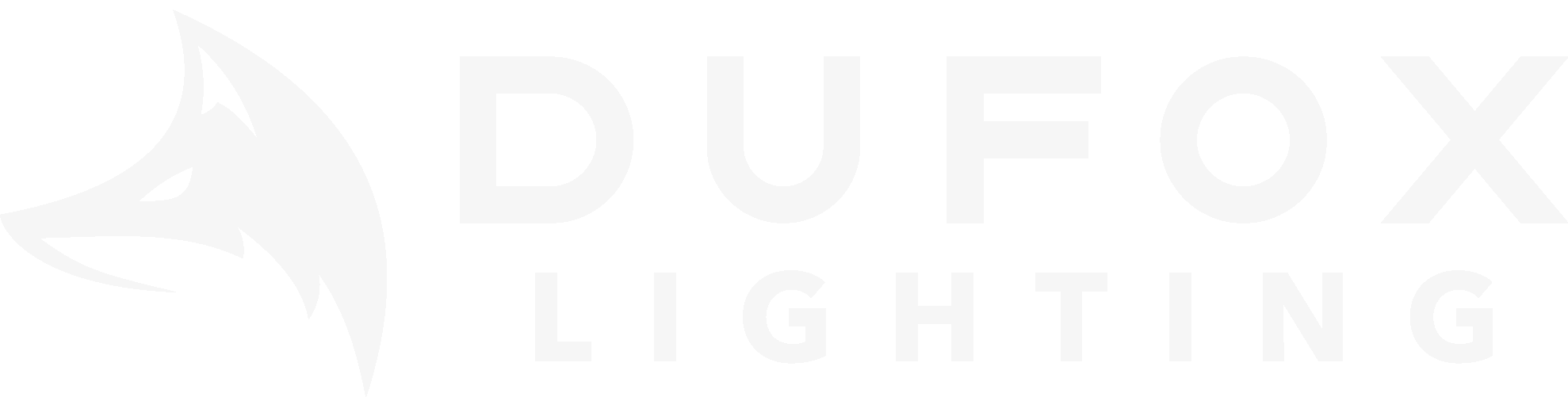 DUFOX Lighting white horizontal logo