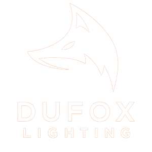 DUFOX Lighting vertical white logo