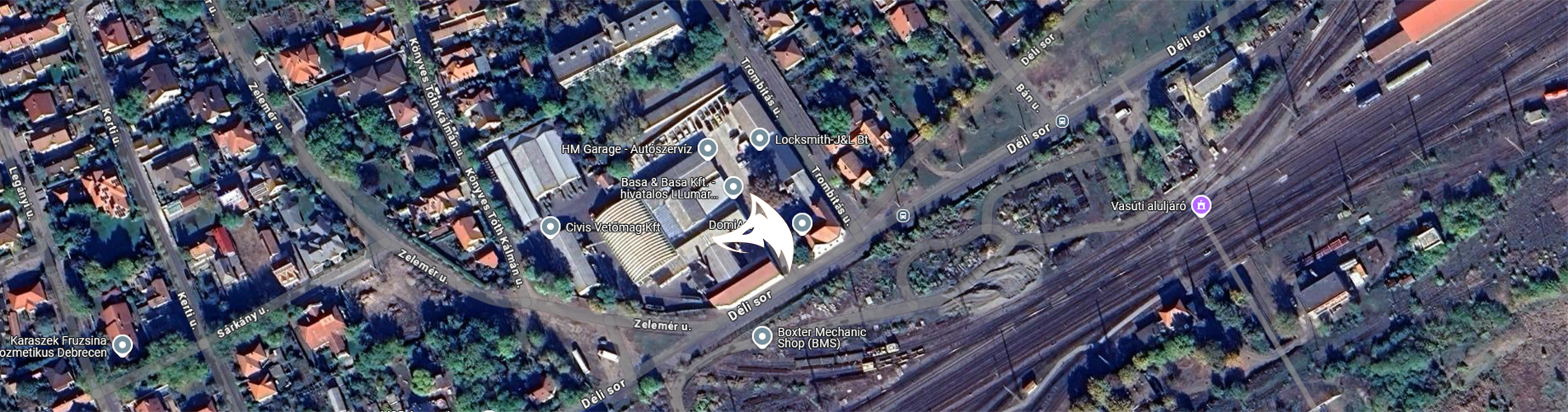dufox lighting raktár cím térkép kapcsolat elérhetőség 4031 Debrecen Déli sor 29