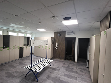 projektek corpus fitness öltöző led panel